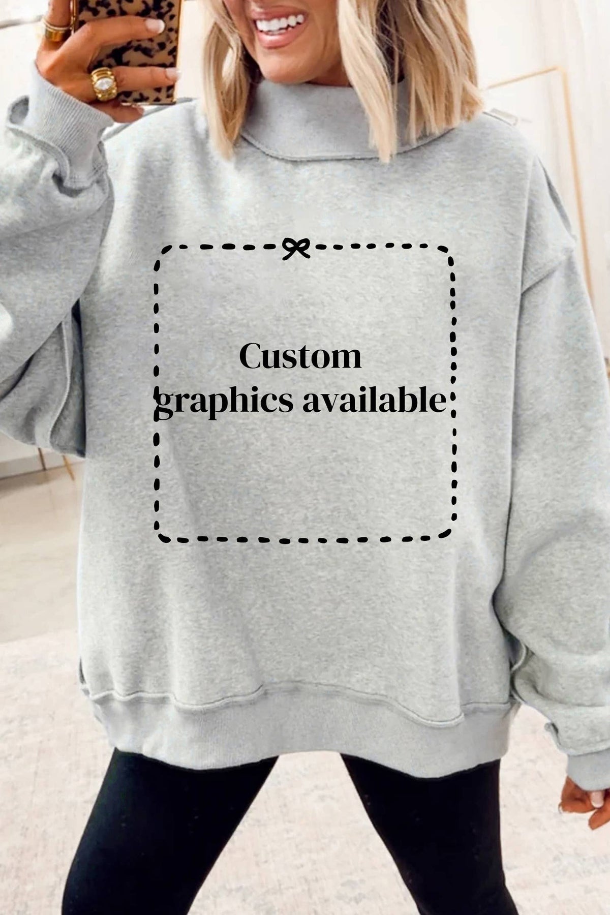 66 Game Day Reversible Mock Neck Sweatshirt (S-4X): Black / Missy / XL