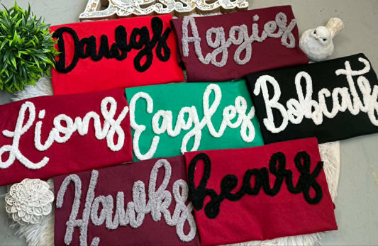 NEW CUSTOM Team Chunky Chenille Yarn, Sweatshirt, T-shirt: M / T-Shirt